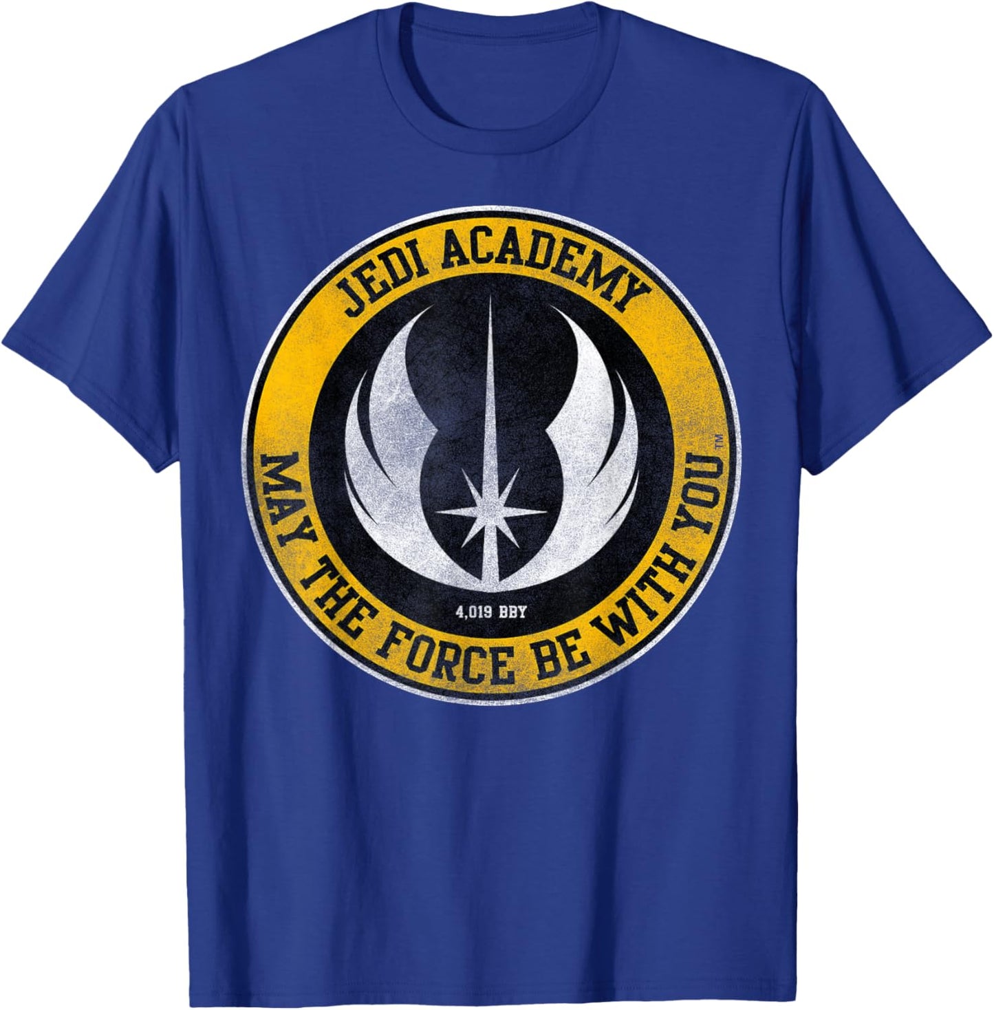 Star Wars Jedi Academy May The Force Be With You Text , Black, S T-Shirt - T-Shirt | Royal