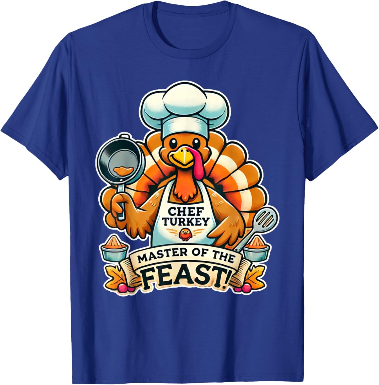 Mom Mother Chef Thanksgiving T-Shirt - T-Shirt | Royal