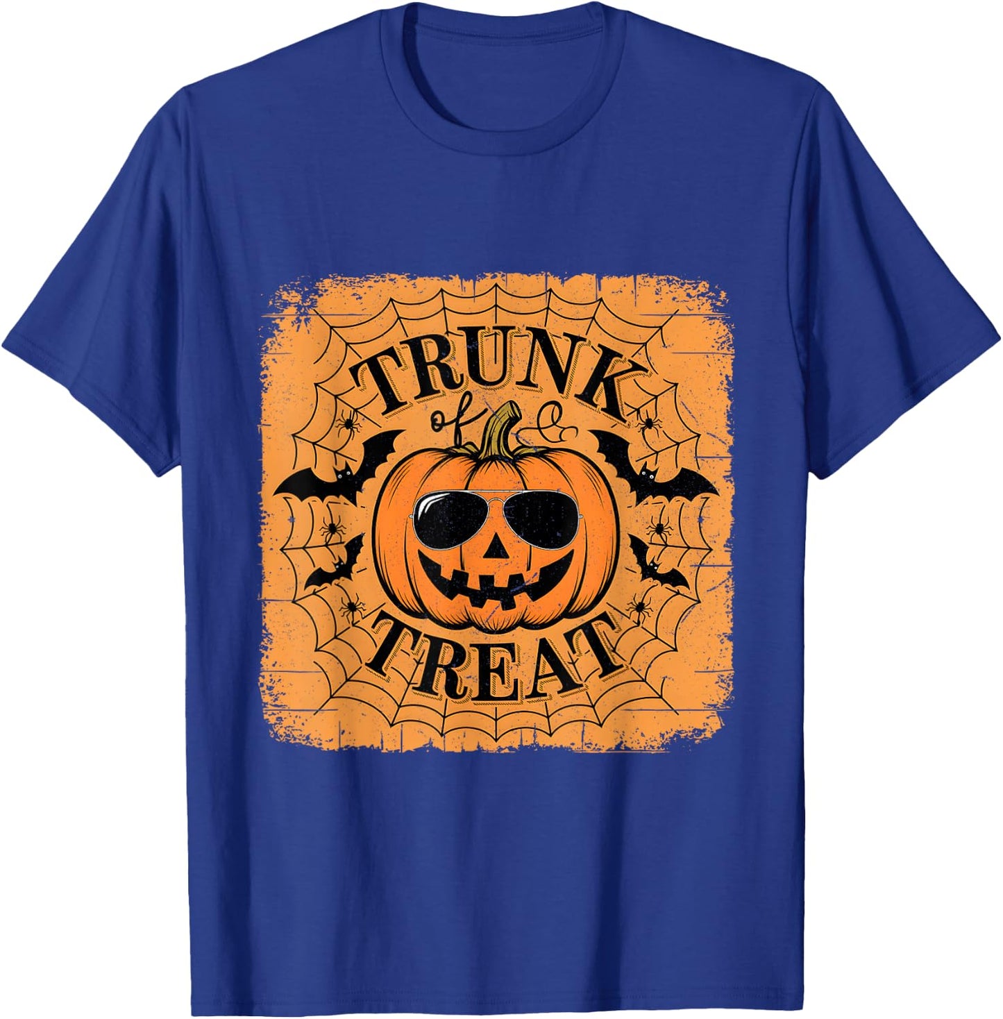 Trunk Or Treat Halloween Costume Christian Pumpkin Church T-Shirt - T-Shirt | Royal