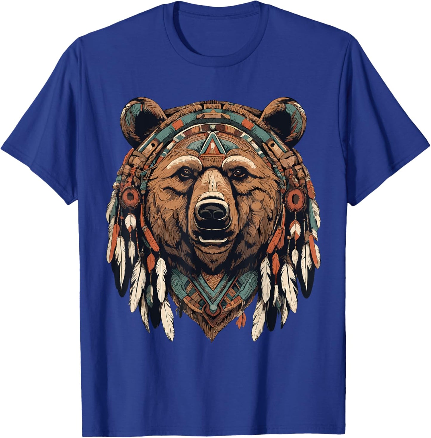Native American Bear Totem Spiritual T-Shirt - T-Shirt | Royal