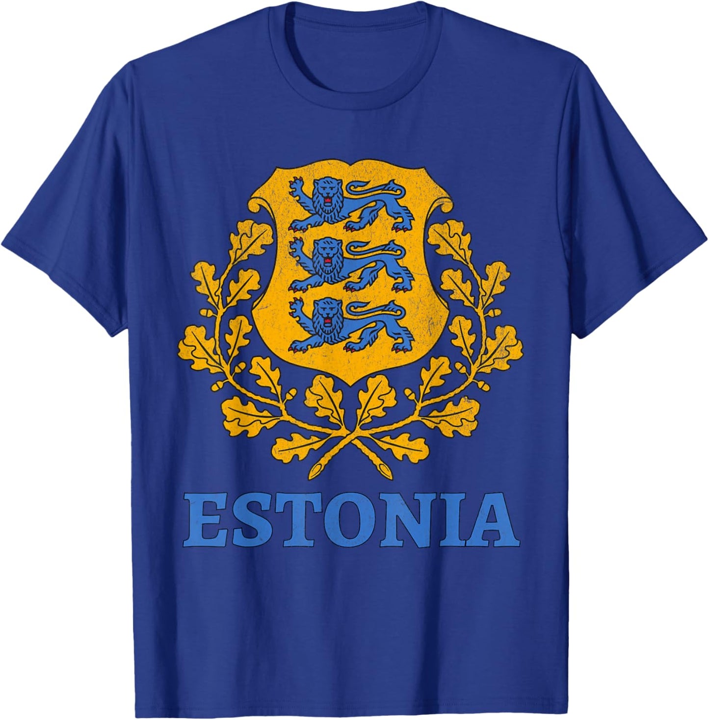 Estonia National Crest Emblem T-Shirt - T-Shirt | Royal
