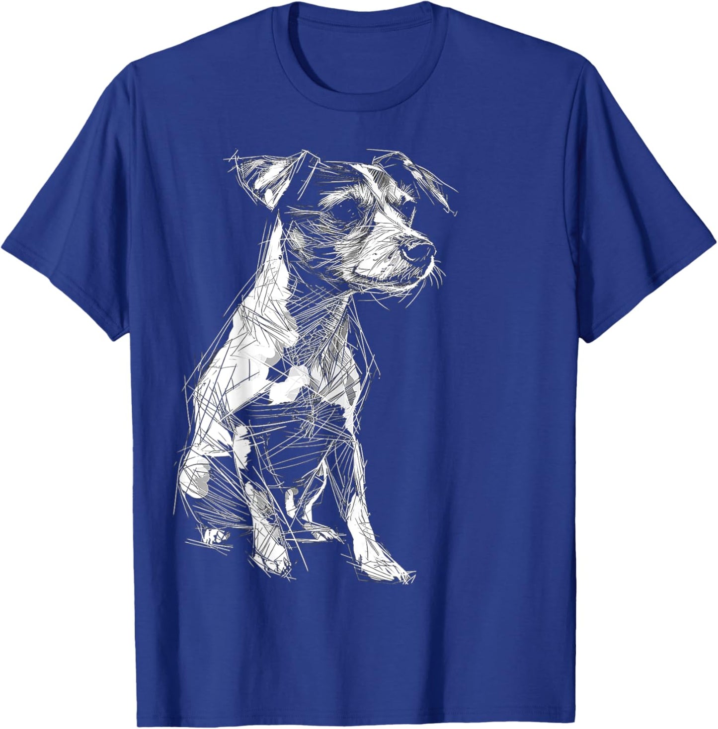 Jack Russell Graphic Pet Artwork Dog Jack Russell Women Kids T-Shirt - T-Shirt | Royal