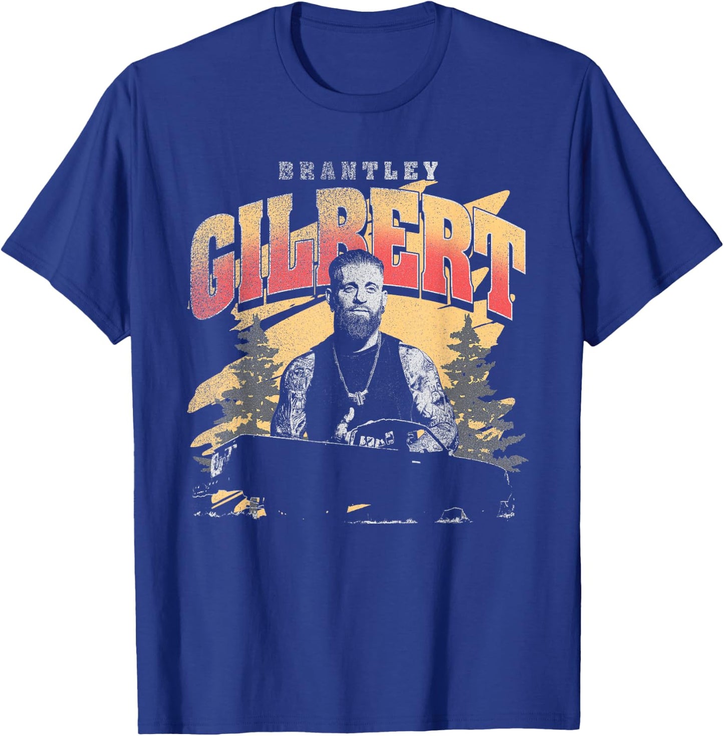 Brantley Gilbert - Car T-Shirt - T-Shirt | Royal