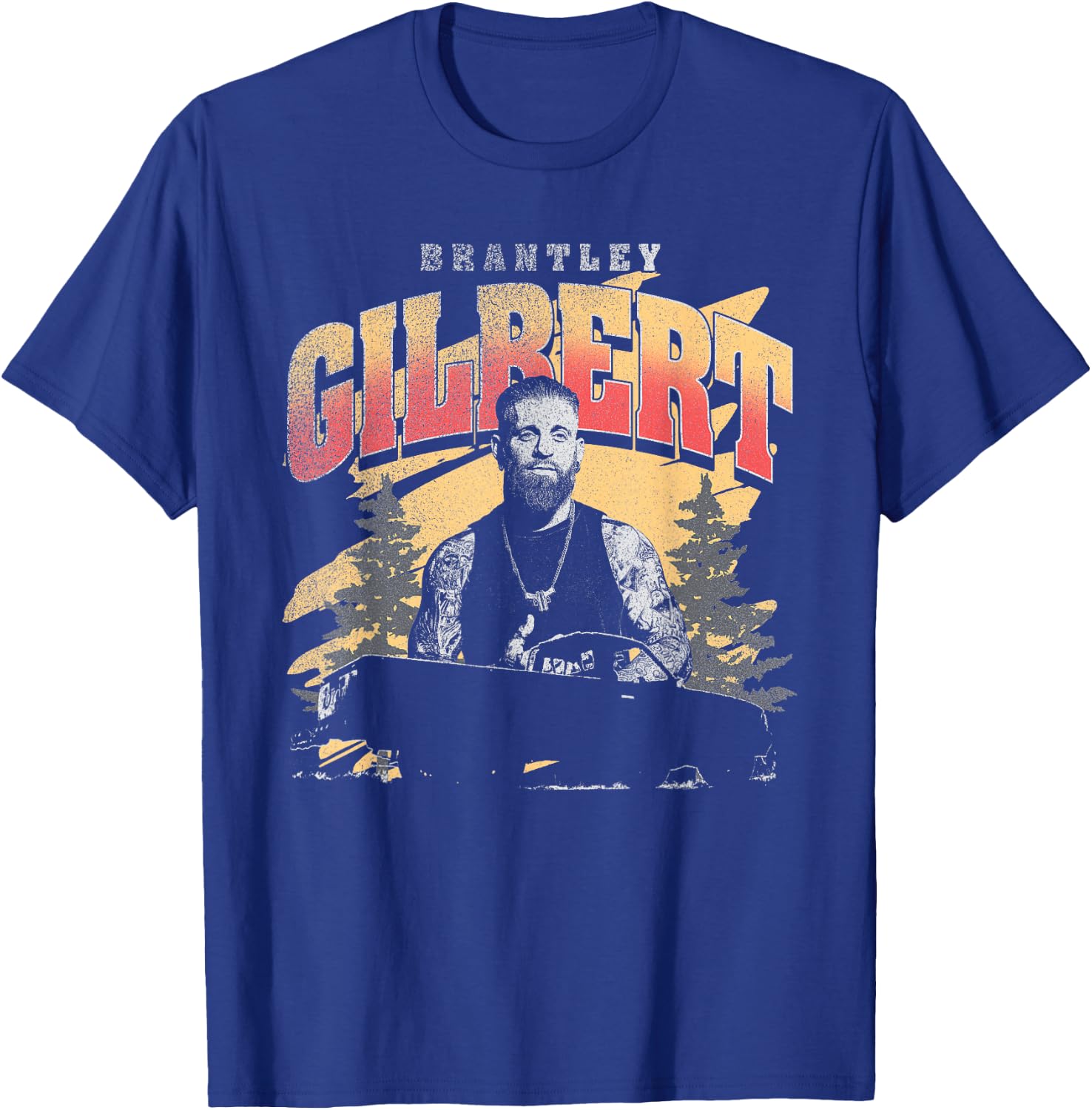 Brantley Gilbert - Car T-Shirt - T-Shirt | Royal