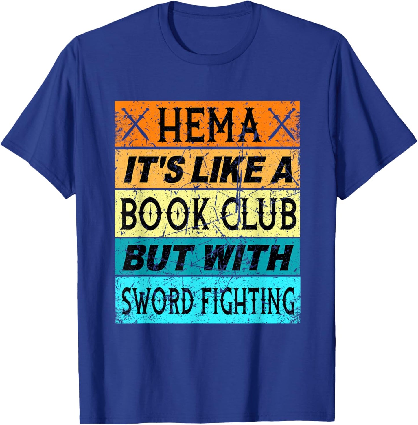 Retro Hema Shirt Sword Fighting Shirt Swordfighting Short T-Shirt - T-Shirt | Royal