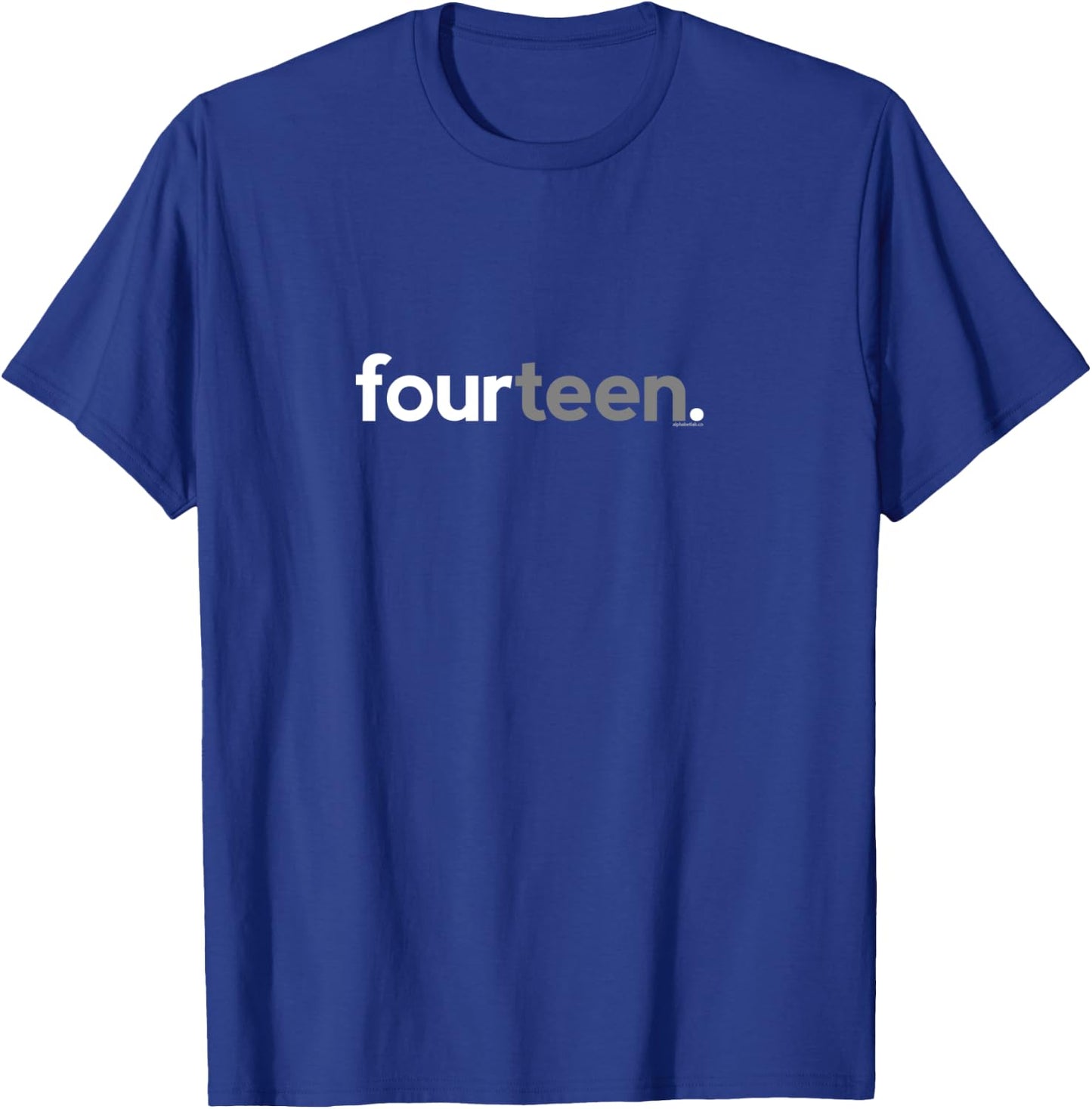 14th Birthday Shirt for Teenage Boys Gift Fourteen Long T-Shirt - T-Shirt | Royal
