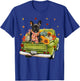 Happy Fall Y'all French Bulldog Dog On Truck Pumpkin Fall Men Women T-Shirt - T-Shirt | Royal
