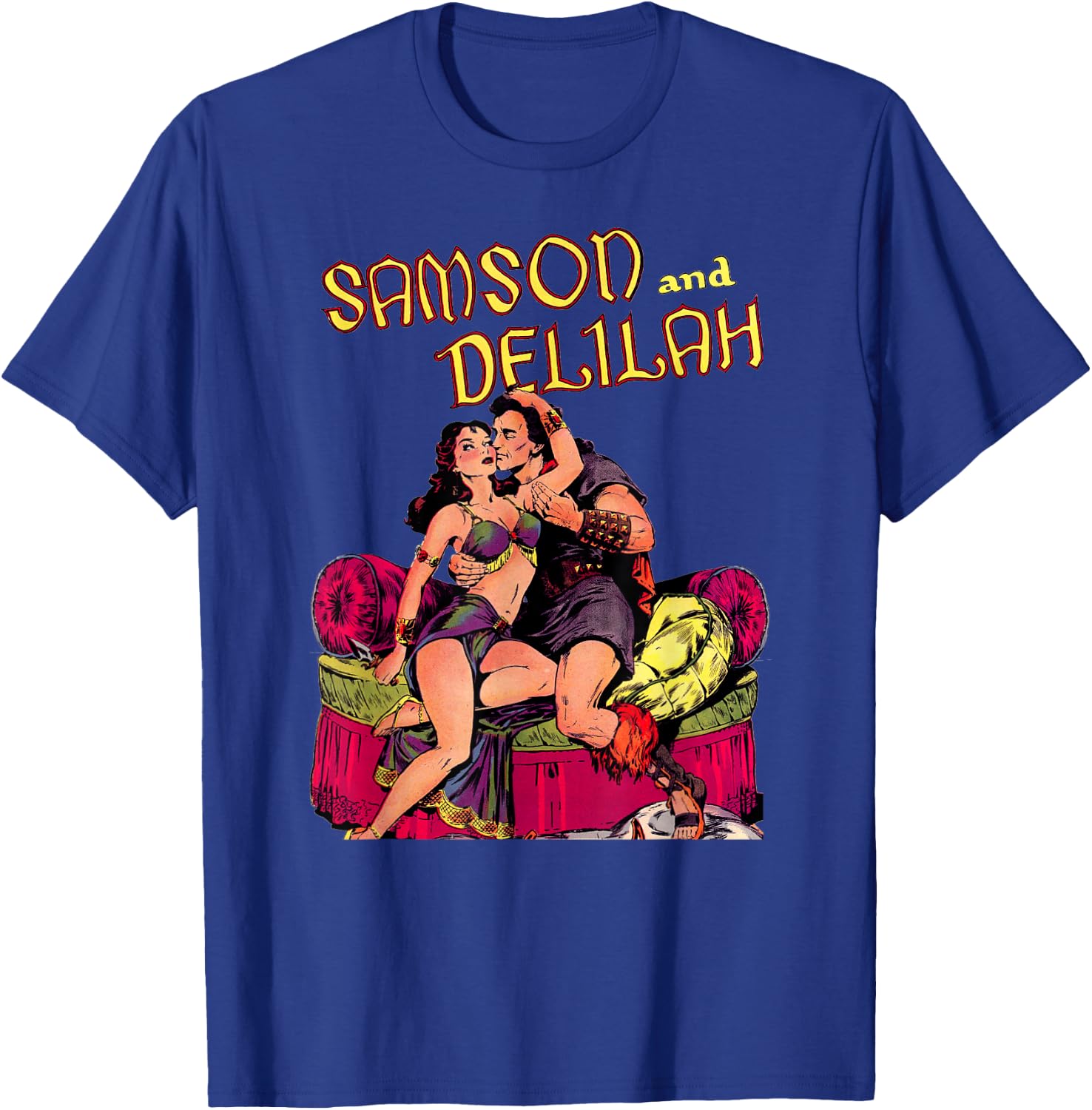 Classic Christian Bible Stories-Samson and Delilah T-Shirt - T-Shirt | Royal