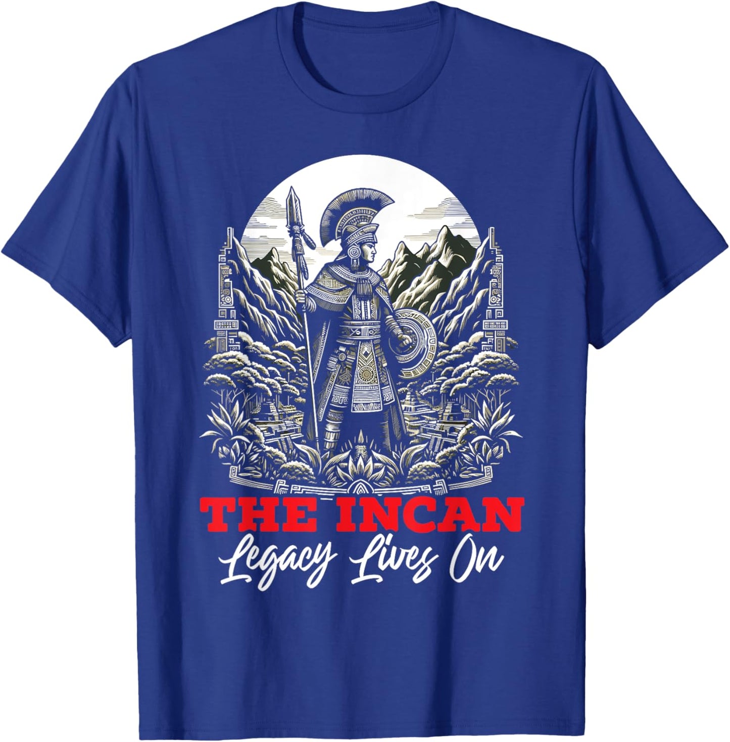 Incan Warrior South America Peru Peruvian Inca Empire T-Shirt - T-Shirt | Royal