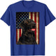 Black Labrador T Shirt Gift USA Flag Lab Owner Duck Hunter T-Shirt - T-Shirt | Royal