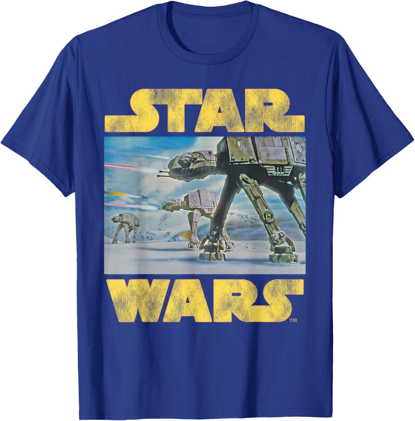 Star Wars Vintage Imperial AT-AT Battle of Hoth T-Shirt - T-Shirt | Royal