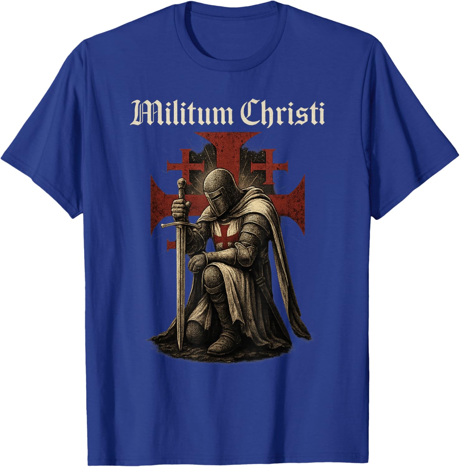Militum Christi - Knight Templar Catholic T-Shirt - T-Shirt | Royal