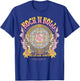 Vintage Retro Aztec Round Motif Mandala Flower Rock & Roll T-Shirt - T-Shirt | Royal