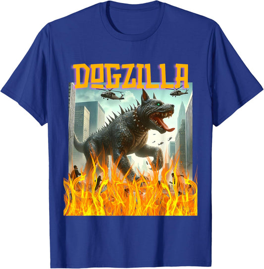 Dogs Dogzilla Movie T-Shirt - T-Shirt | Royal