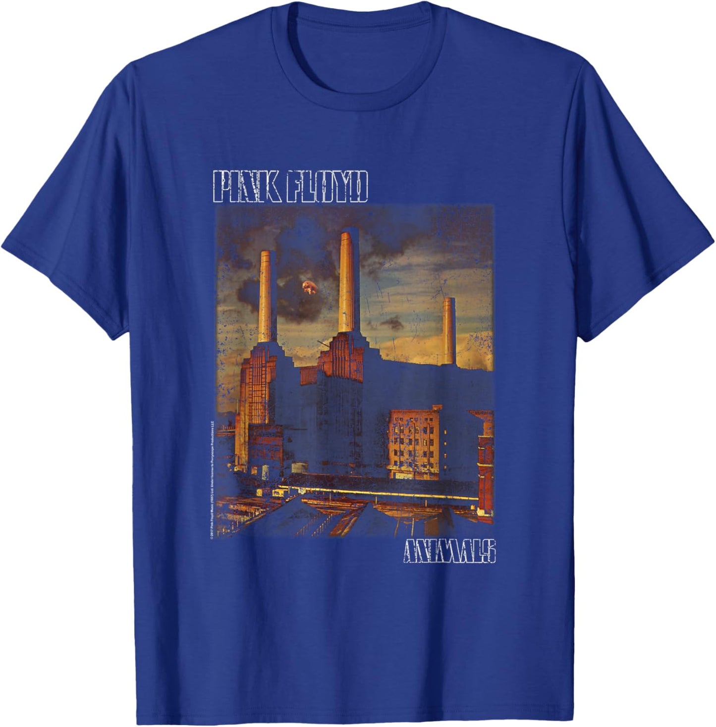 Pink Floyd Faded Animals T-Shirt - T-Shirt | Royal