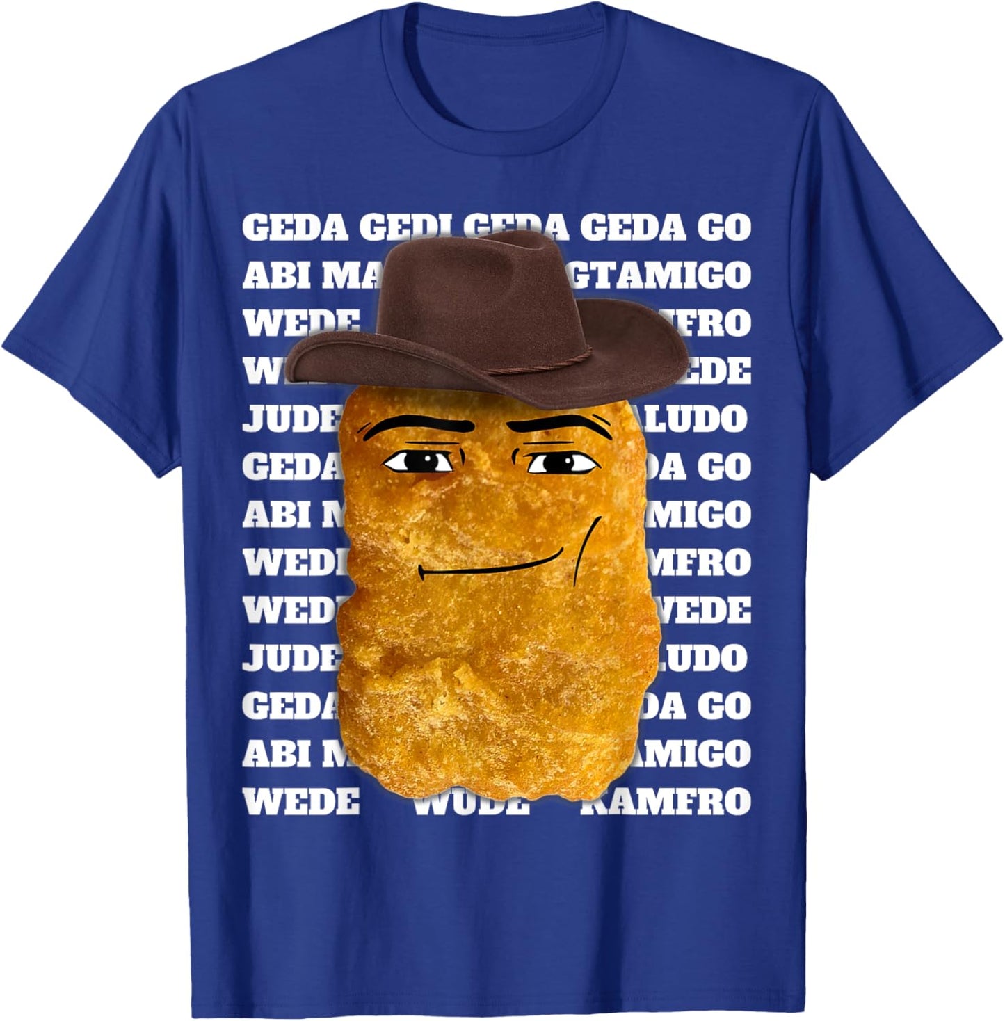 Cowboy Chicken Nugget T-Shirt - T-Shirt | Royal
