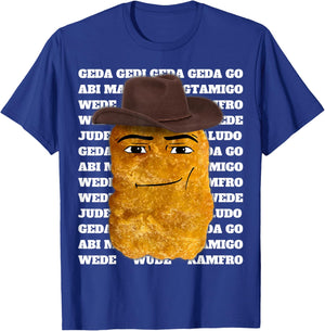 Cowboy Chicken Nugget T-Shirt - T-Shirt | Royal