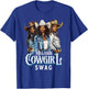 Melanin Cowgirl Swag African American History Western Rodeo T-Shirt - T-Shirt | Royal