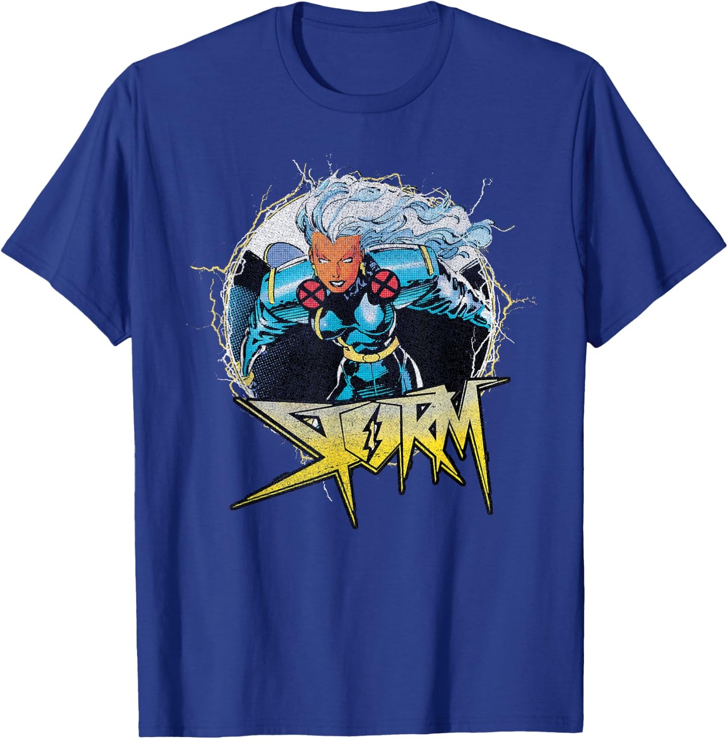 Marvel X-Men Storm Circle Portrait Logo T-Shirt - T-Shirt | Royal