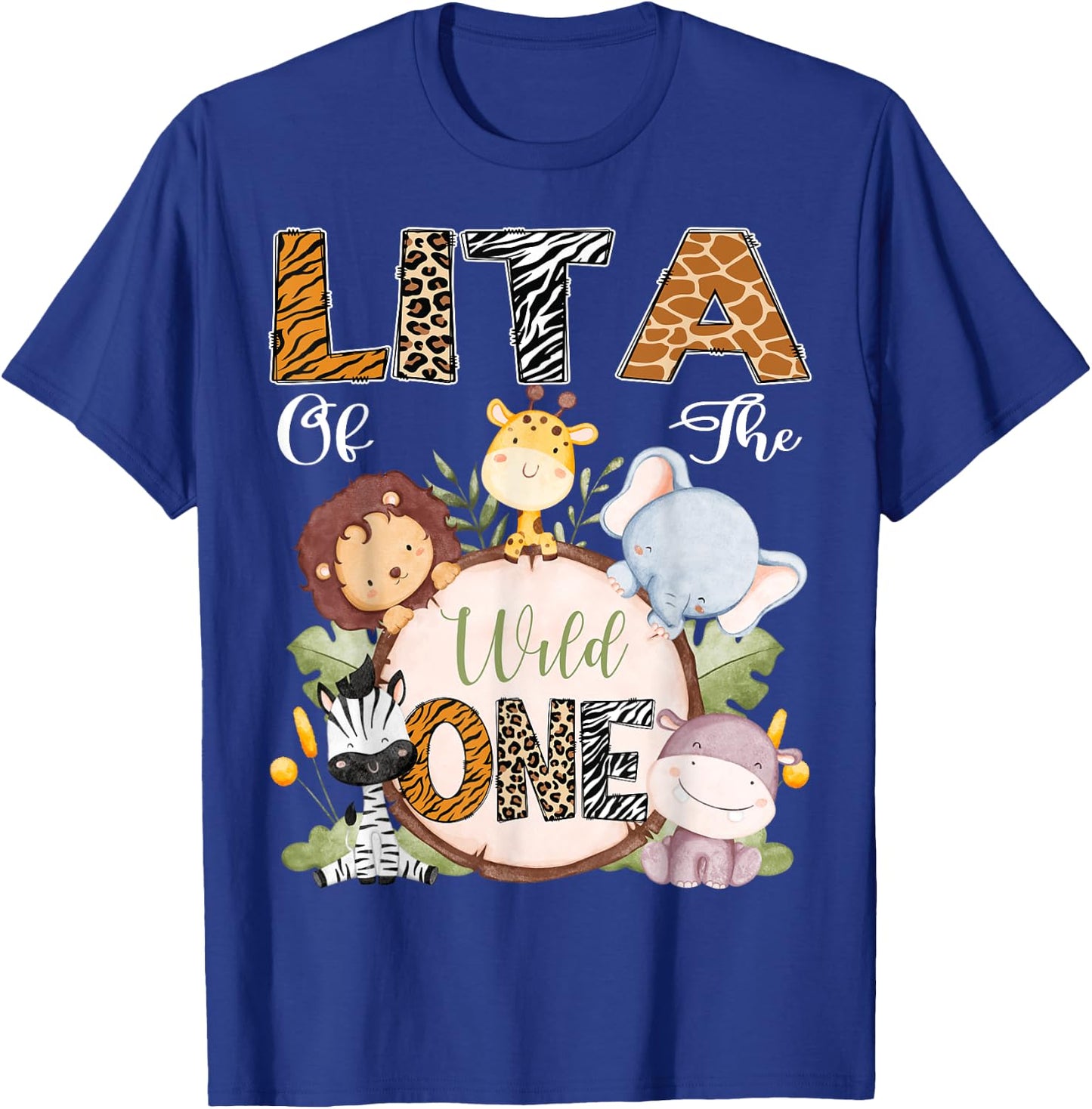 Lita Of The Wild One 1St Birthday Safari Woodland T-Shirt - T-Shirt | Royal