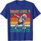 Kids 6 Years Old Birthday Dabbing Boy Bruh Level 6 Complete T-Shirt - T-Shirt | Royal