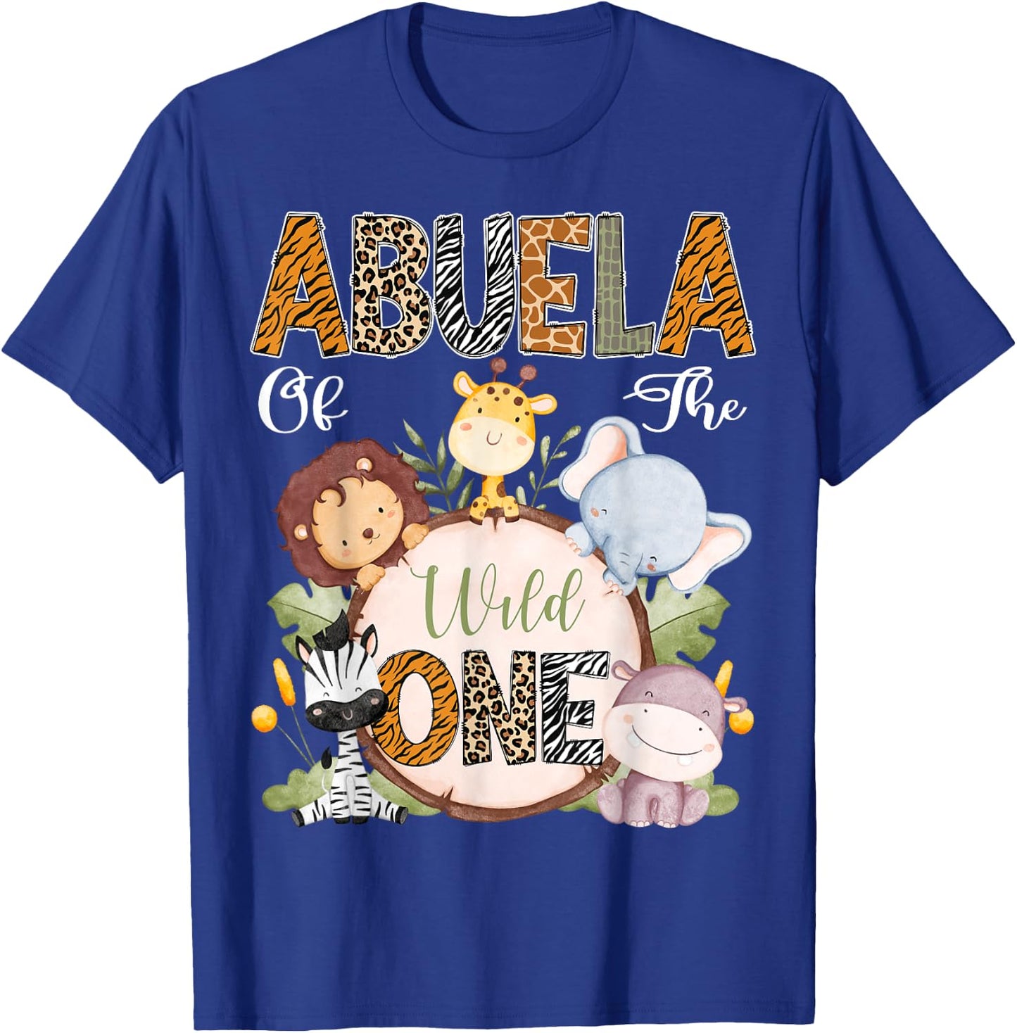 Abuela Of The Wild One 1St Birthday Safari Woodland T-Shirt - T-Shirt | Royal