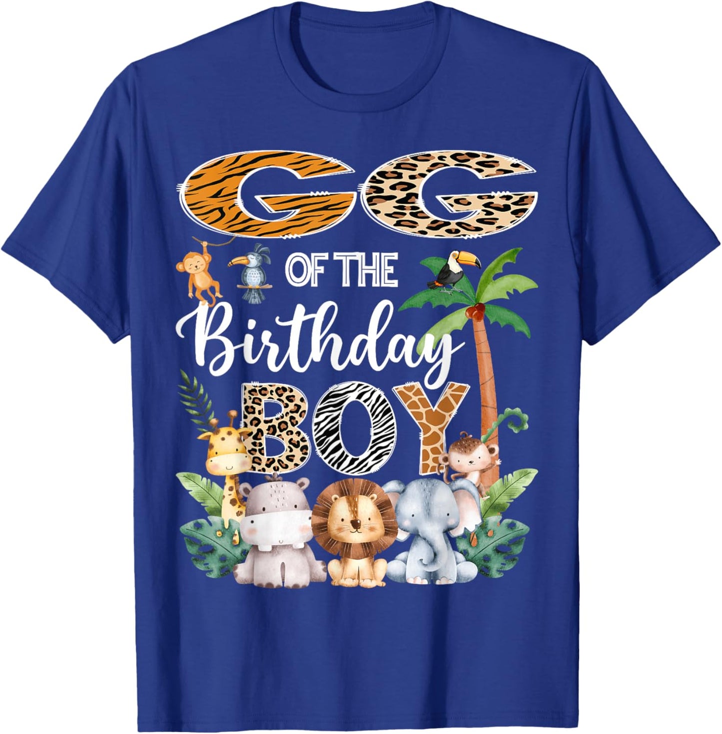 GG Of The Birthday Boy Safari Jungle Bday Party T-Shirt - T-Shirt | Royal