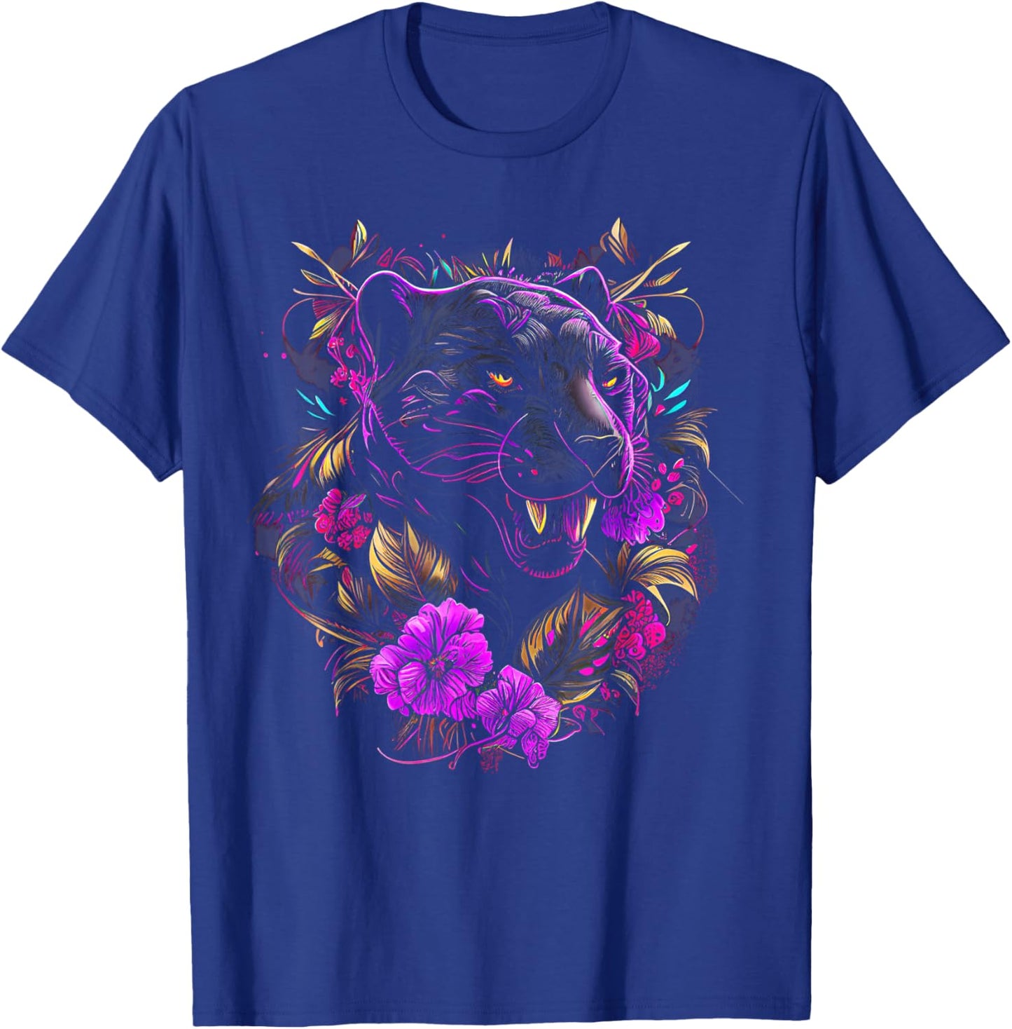 Panther Lover animal Big Cat Panther Animal black Men Women Girls Kids T-Shirt - T-Shirt | Royal
