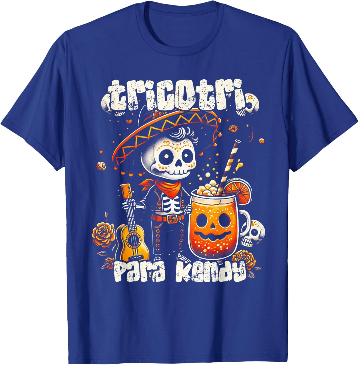 Tricotri Para Kendy Mexicano Halloween T-Shirt - T-Shirt | Royal