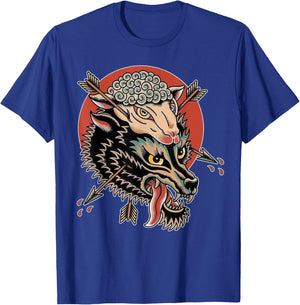 Wolf in Sheep's Clothing Traditional T-Shirt - T-Shirt | Royal