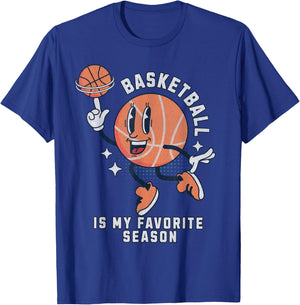 Basketball is My Favorite Season T-Shirt - T-Shirt | Royal