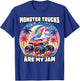 Monster Trucks Are My Jam Unicorn Girls Kids Youth Toddlers T-Shirt - T-Shirt | Royal