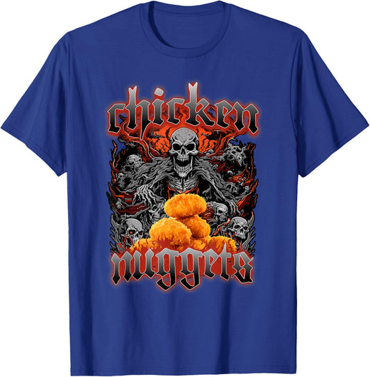 Chicken Nuggets Death Metal Kids Nuggies Chicken Nuggets T-Shirt - T-Shirt | Royal
