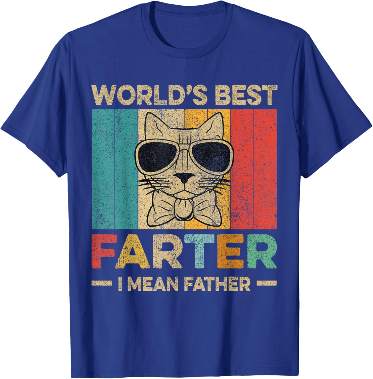 Worlds Best Farter I Mean Father Fathers Day Dog Dad T-Shirt - T-Shirt | Royal