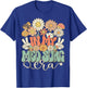In My Med Surg Era Floral Hippie Groovy Retro Daisy Nurse T-Shirt - T-Shirt | Royal