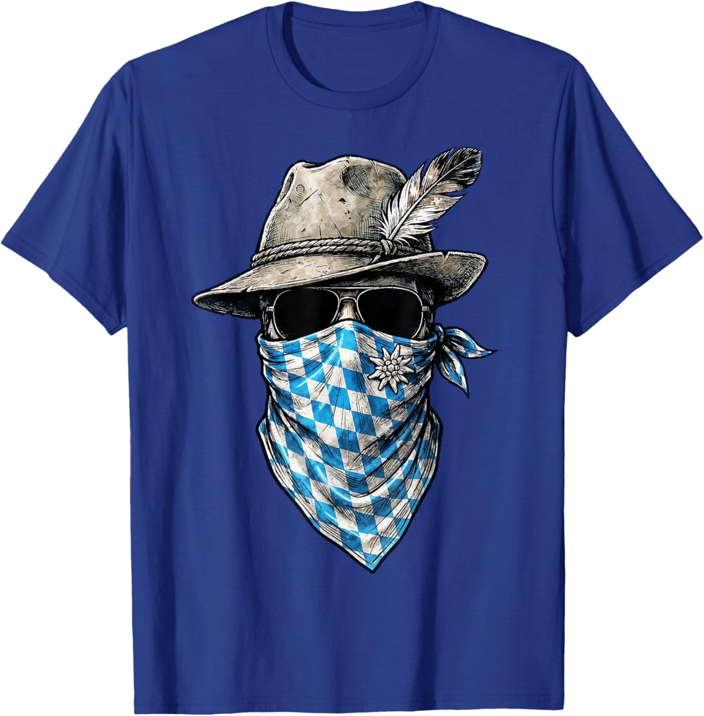 Trachtenshirt Herren Trachten Shirt bayrisch Lausbua Bayern T-Shirt - T-Shirt | Royal