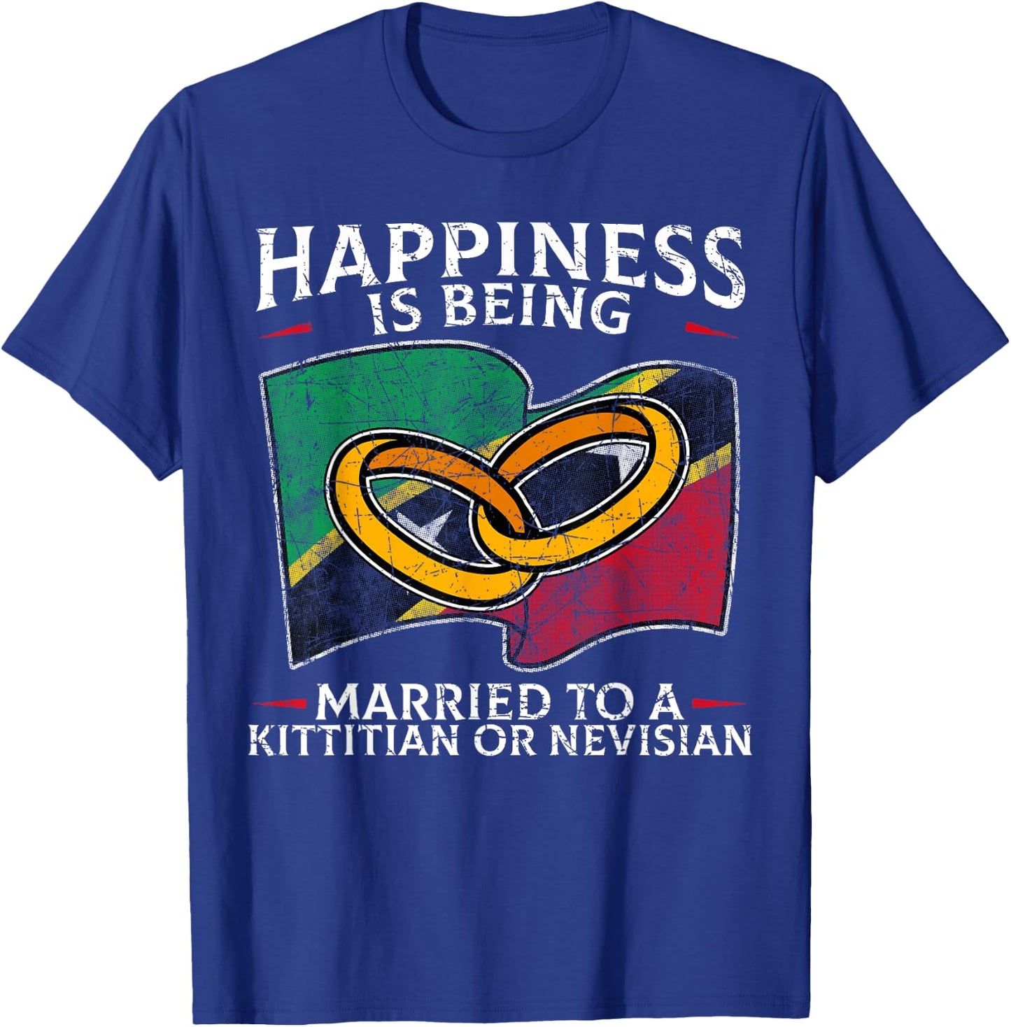 Saint Kitts and Nevis Marriage Kittitian or Nevisian Married T-Shirt - T-Shirt | Royal
