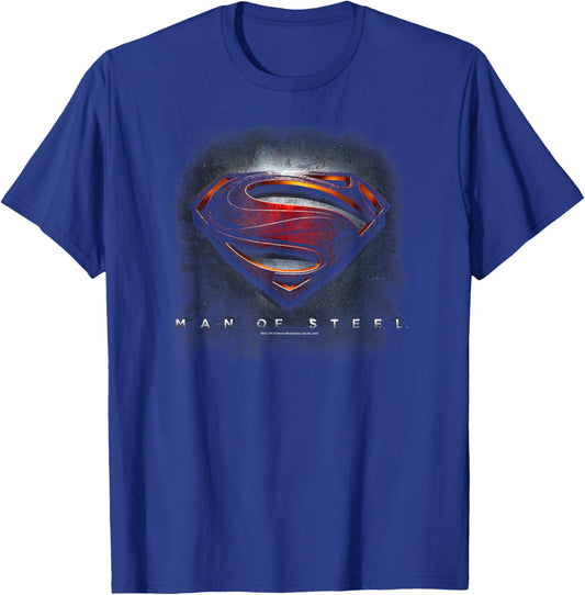 Man of Steel Movie Shield T-Shirt - T-Shirt | Royal