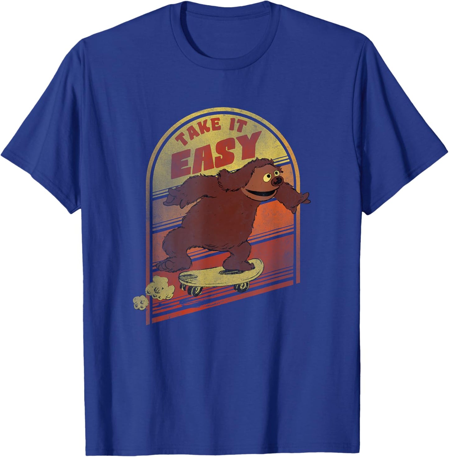 Disney The Muppets Rowlf The Dog Take It Easy Vintage Retro T-Shirt - T-Shirt | Royal
