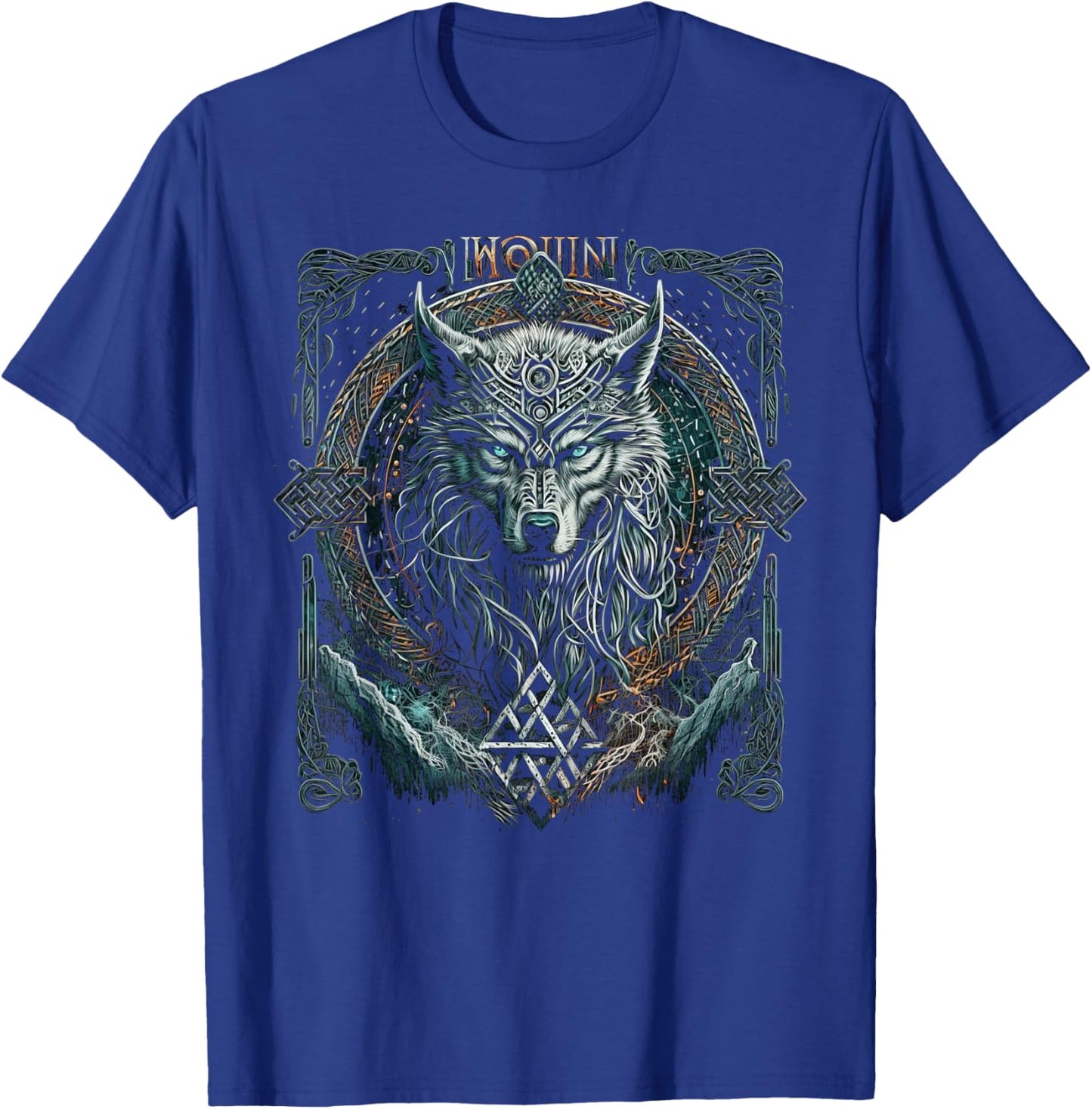 Odin's Wolf Northman Valhalla Norse Mythology T-Shirt - T-Shirt | Royal