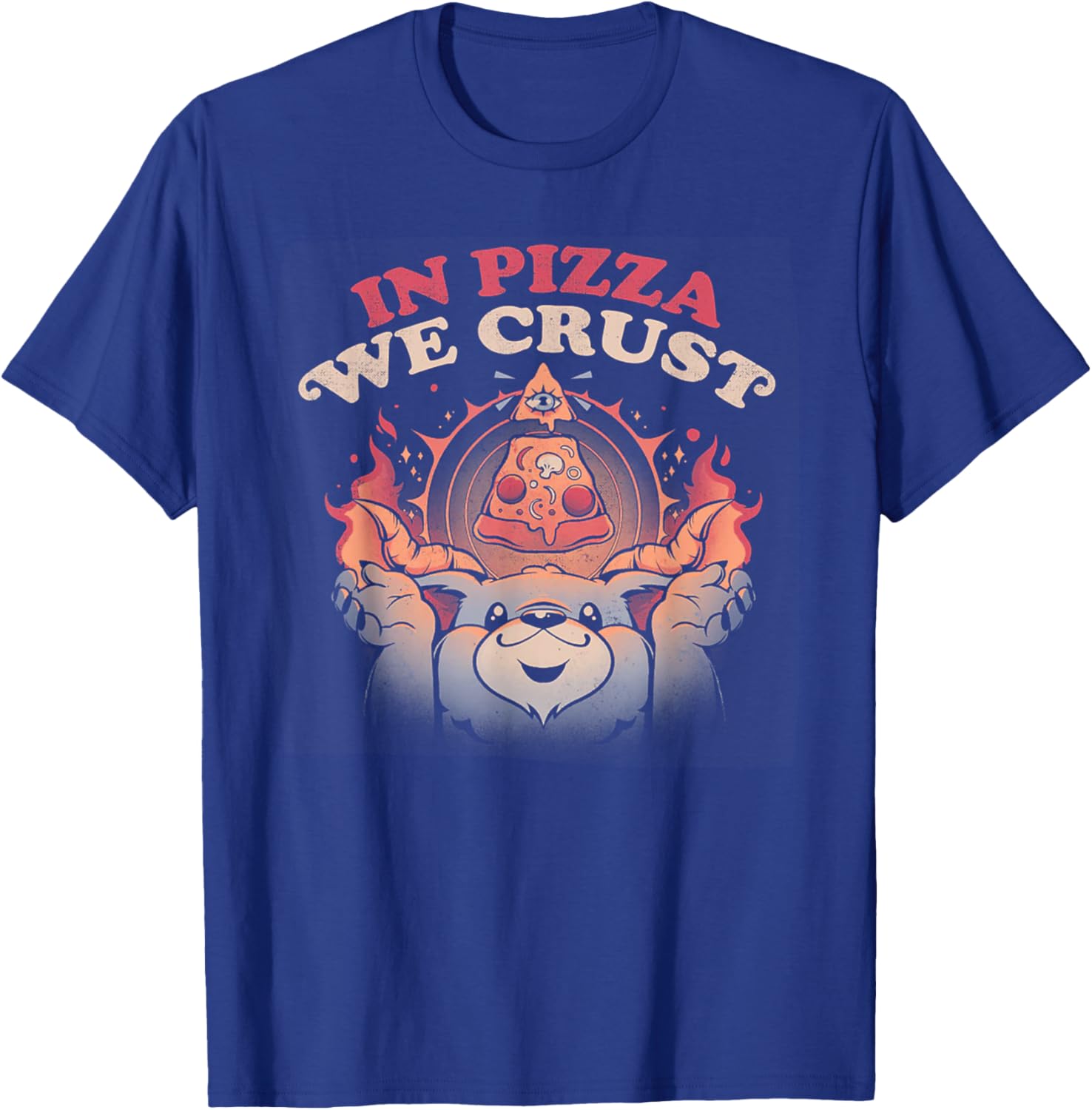 In Pizza We Crust Satan halloween T-Shirt - T-Shirt | Royal
