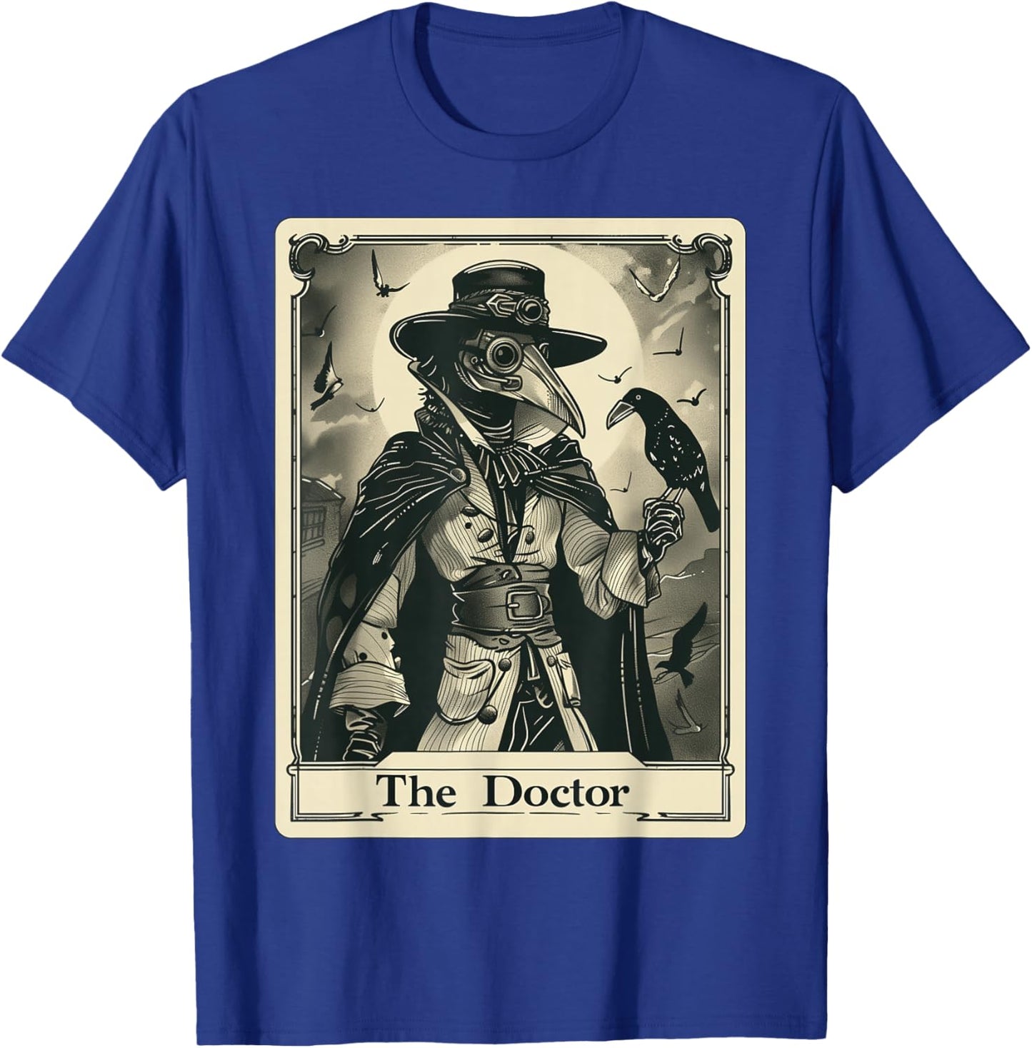 Plague Doctor Tarot Card Gothic T-Shirt - T-Shirt | Royal