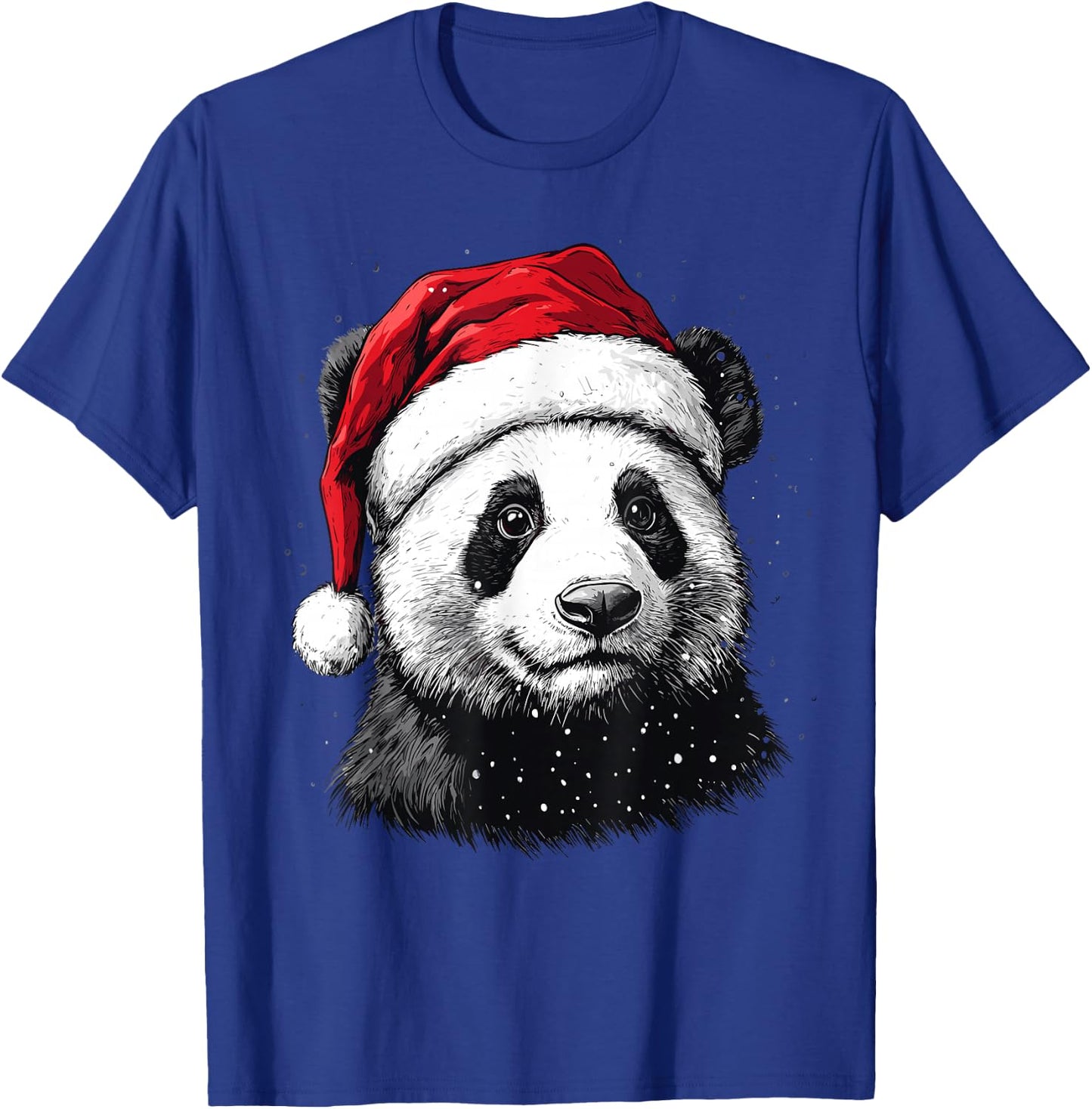 Panda Santa Hat Funny Panda Lovers Christmas Xmas Pajama T-Shirt - T-Shirt | Royal