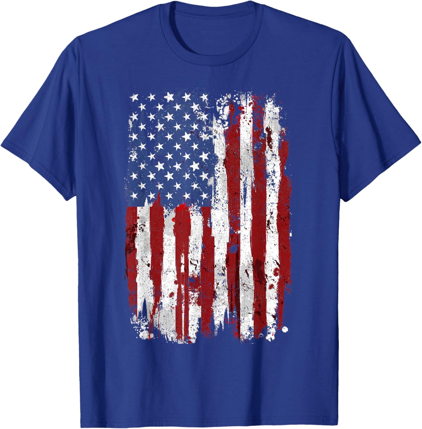 USA Flag American Flag USA USA 4th of July T-Shirt - T-Shirt | Royal