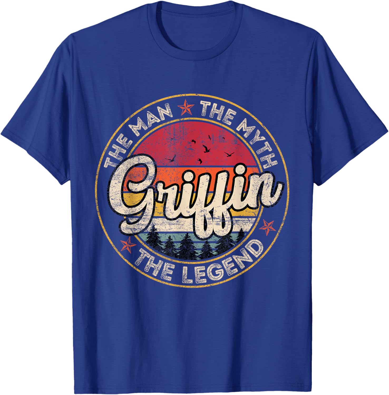 Griffin The Man The Myth The Legend Personalized Name T-Shirt - T-Shirt | Royal