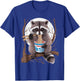 Raccoon Eating Instant Noodle Cup Funny Women Men Kids T-Shirt - T-Shirt | Royal