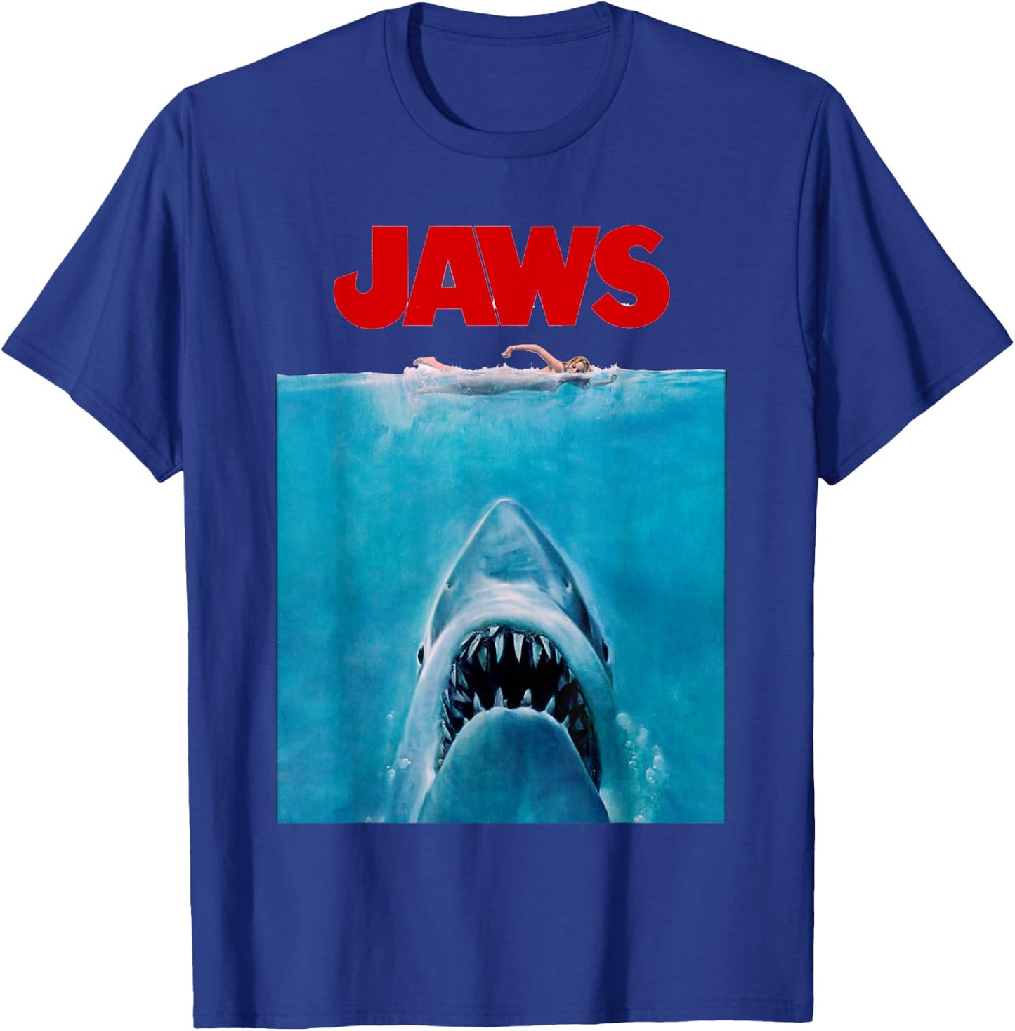 Jaws Oversize Poster T-Shirt - T-Shirt | Royal