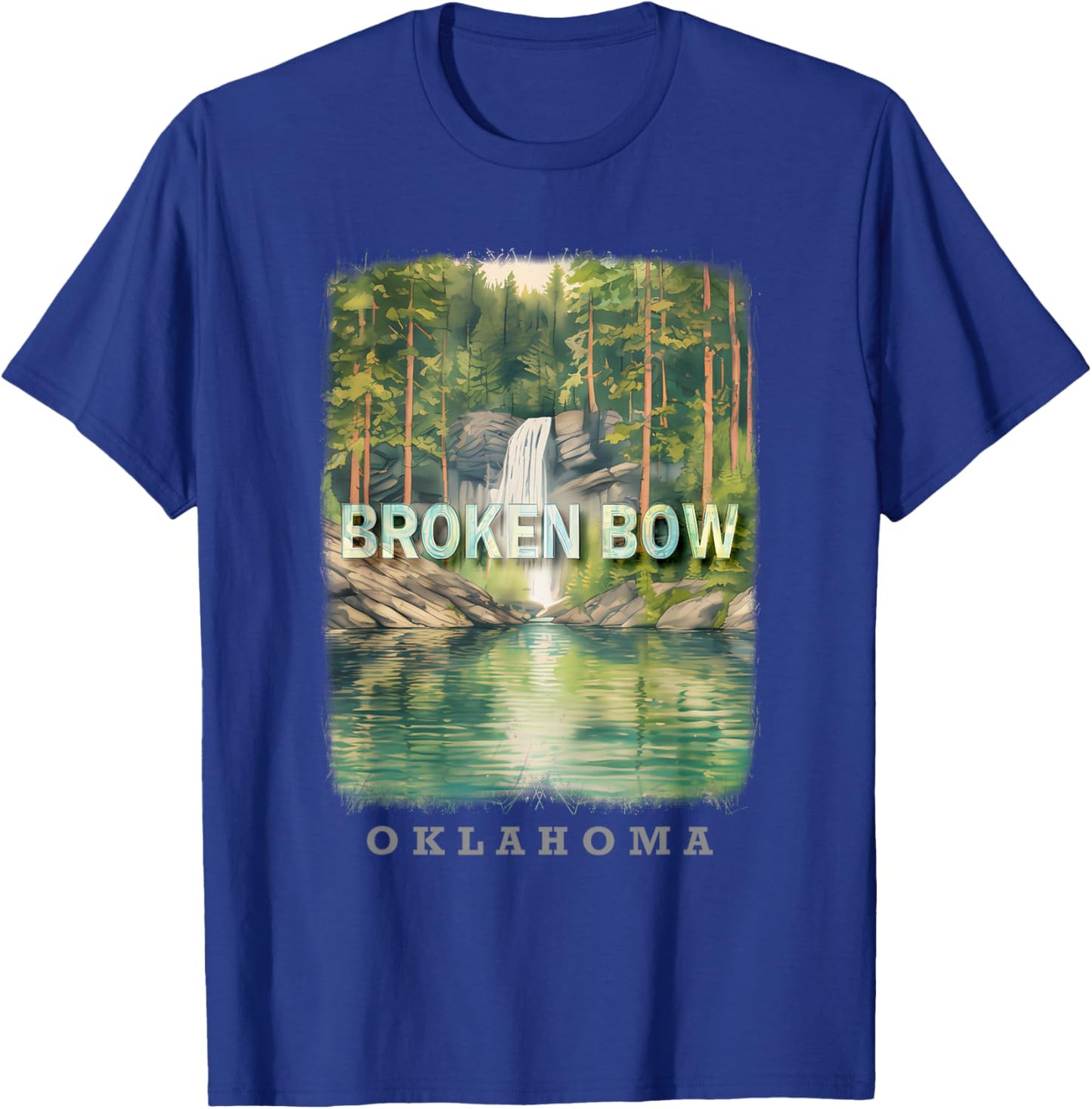 Broken Bow Oklahoma OK Nature's Oasis SD373 T-Shirt - T-Shirt | Royal