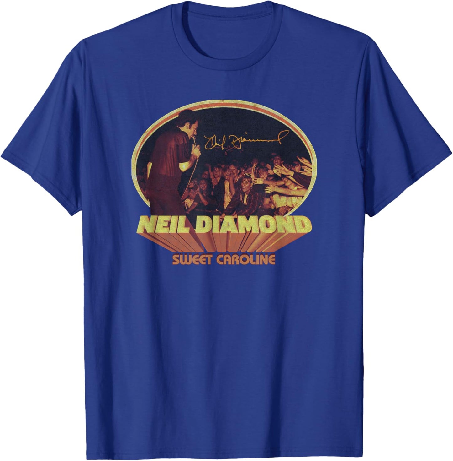 Official Neil Diamond Crowd Singing T-Shirt - T-Shirt | Royal
