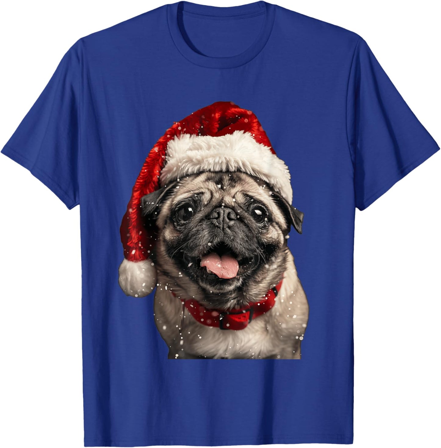 Pug Christmas T-Shirt - T-Shirt | Royal